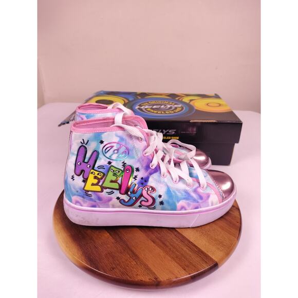 Heelys Veloz White Pink Multi Size 7 - Picture 3 of 8